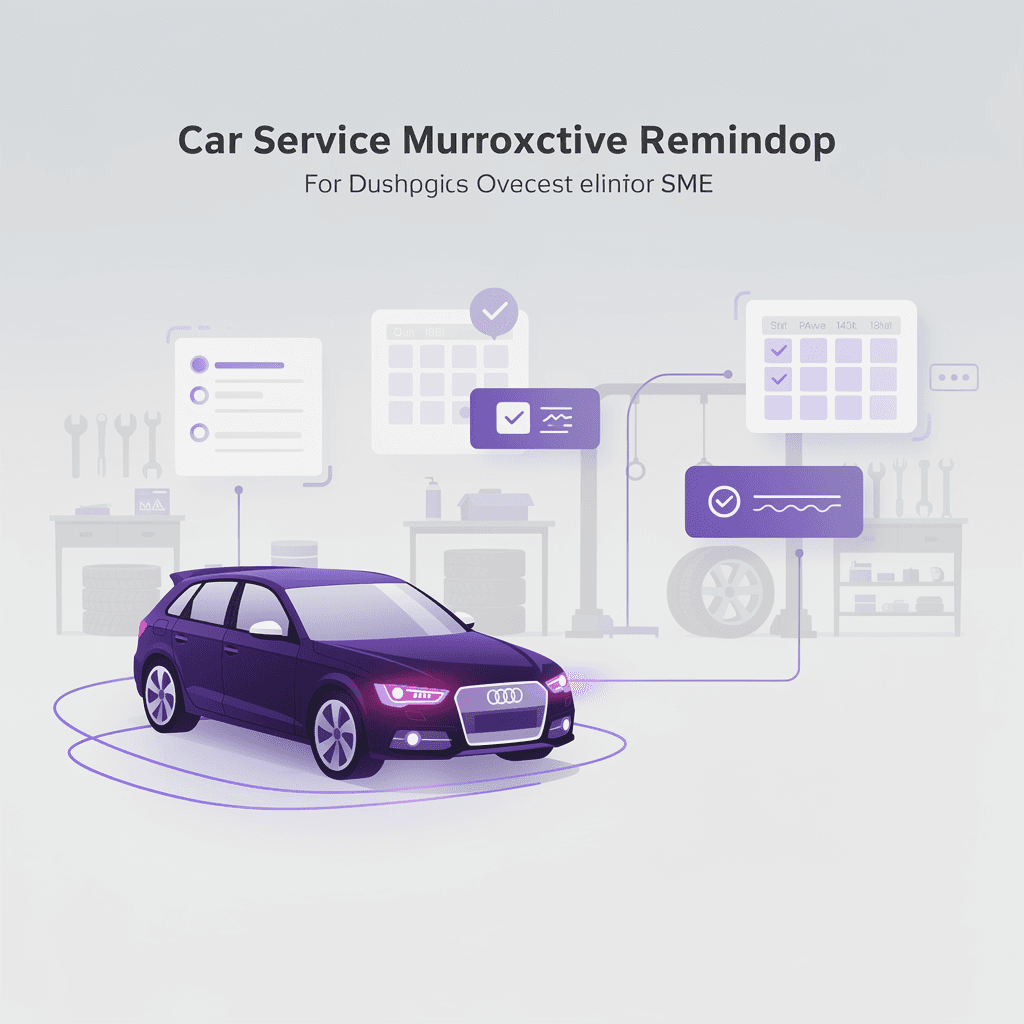 Panduan AI untuk Bengkel Automotif — Peringatan Servis & Post Medsos